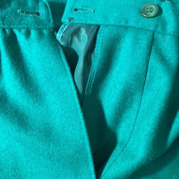 Vintage Pendleton Virgin Wool Women's Skirt Green Size 12 - Picture 11 of 12